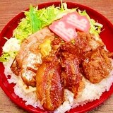 豚肉の角煮☆チーズ丼